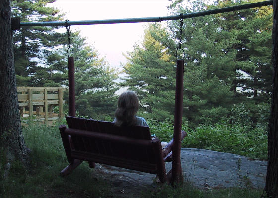 Relaxing at Silver Hill Campsite, AT, Connecticut