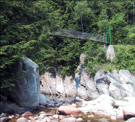 Bridge over Clarendon Gorge, Long Trail, Vermont