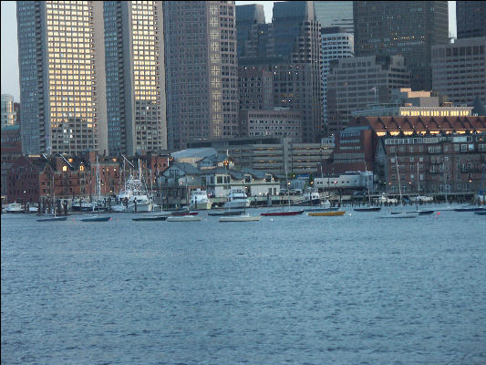 PICT6023 Boats In Harbor At Sunset Boston 