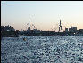 PICT6039 Zakim Bunker Hill Bridge From Harbor At Sunset Boston 