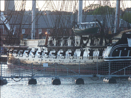 PICT6061 Old Ironsides From Harbor At Sunset Boston 