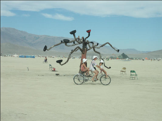 Pict8717 Art And Bike Burning Man Black Rock City Nevada