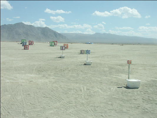 Pict9615 Art Where Are You From Side Burning Man Black Rock City Nevada