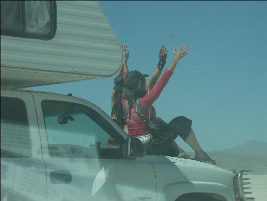 PICT1407 Greeting Burning Man Black Rock City Nevada