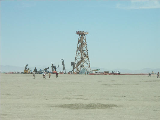 Pict8707 Tower Burning Man Black Rock City Nevada