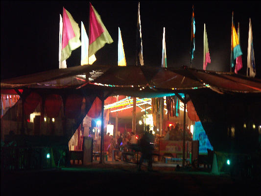 Pict9026 Night At Center Camp Burning Man Black Rock City Nevada