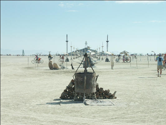 Pict9150 Cauldron And Main Path Burning Man Black Rock City Nevada