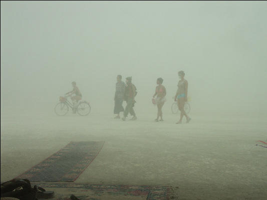 Pict9258 Dust Storm Burning Man Black Rock City Nevada