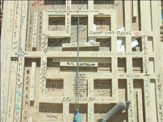 Pict9491 Temple Writings Burning Man Black Rock City Nevada