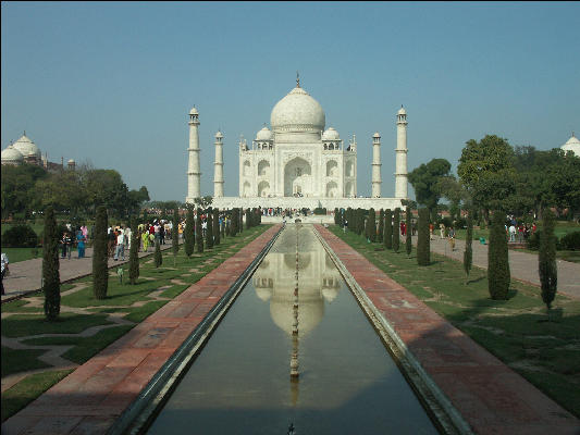 Pict3848 Taj Mahal Reflection In The Charbagh Pool Agra