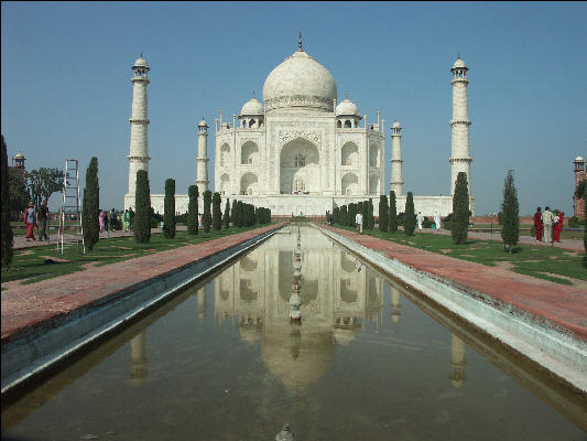Pict3898 Reflections Taj Mahal Agra