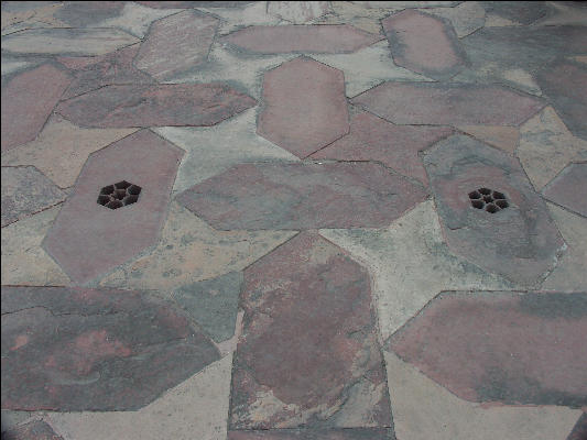 Pict4062 Taj Mahal Stone Work Sidewalk Agra