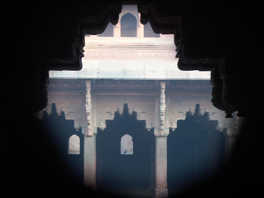Pict4363 Agra Fort Through Carving Agra
