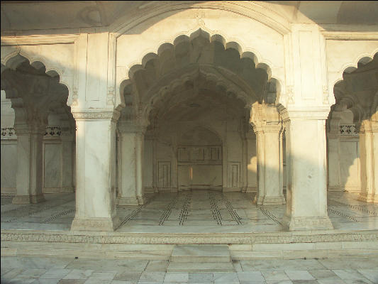 Pict4427 Agra Fort Diwan i Aam Arches Agra