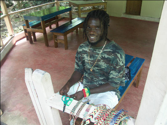 Pict8063 Bracelet Maker Roaring River Jamaica 