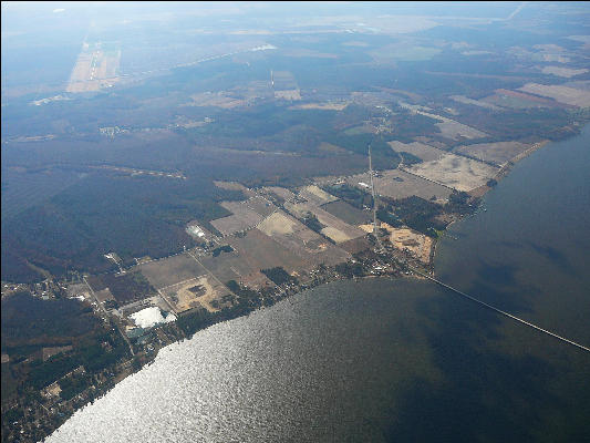 P1020190 Coastline And Bridge Plane Trip Durham To Kitty Hawk