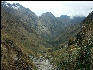 On the far side of Dead Woman's Pass Inca Trail 
